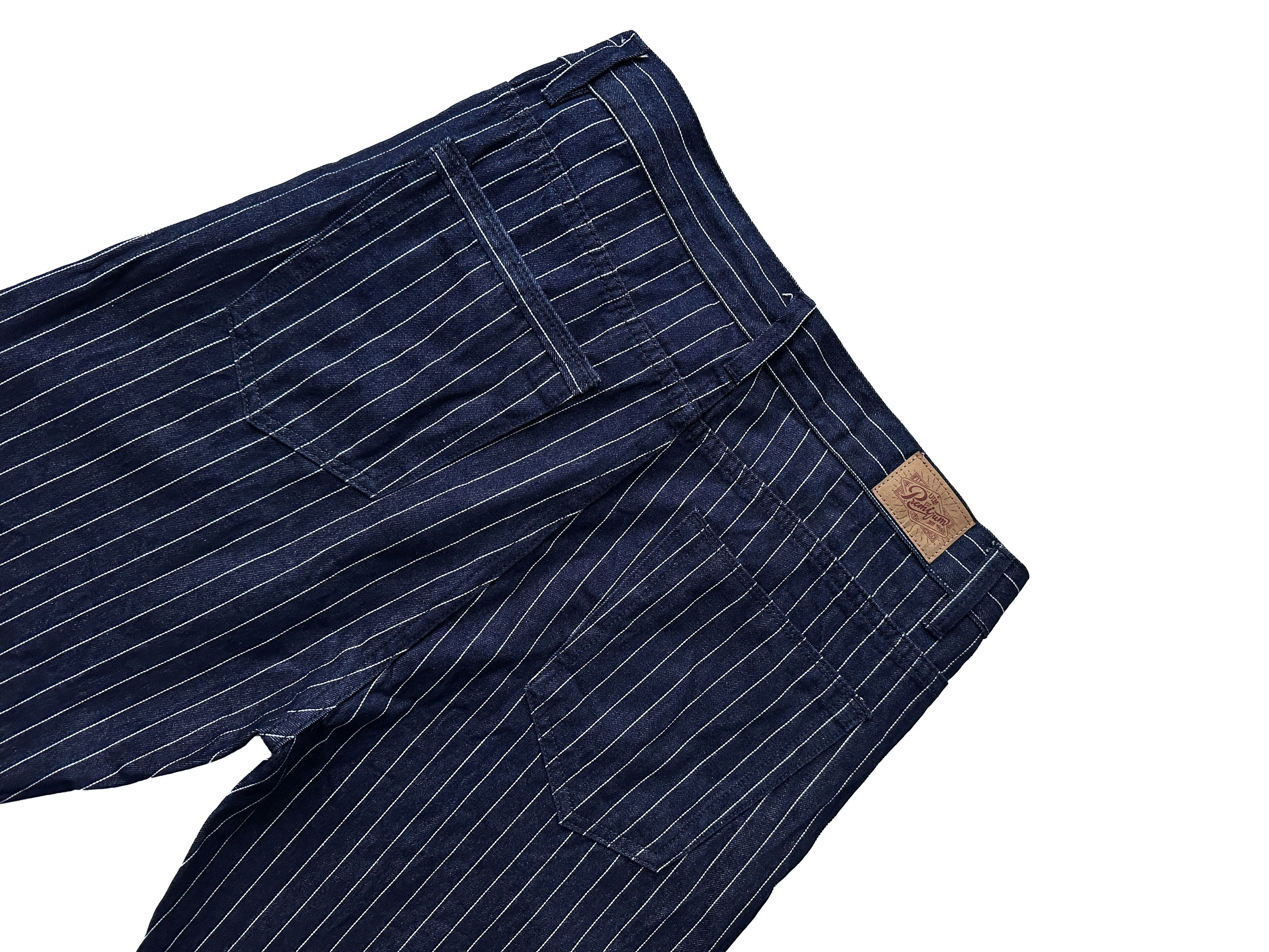 Japanese Brand KaraKu 1920s Wabash Stripe Work Pants by Uncle Fu Size US 32 / EU 48 - 1 Thumbnail