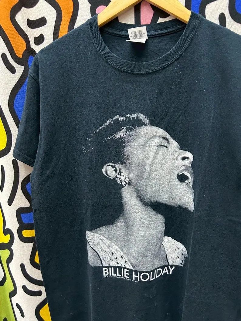 Vintage Vintage 2000s Billie Holiday tshirt size M Size US M / EU 48-50 / 2 - 1 Thumbnail