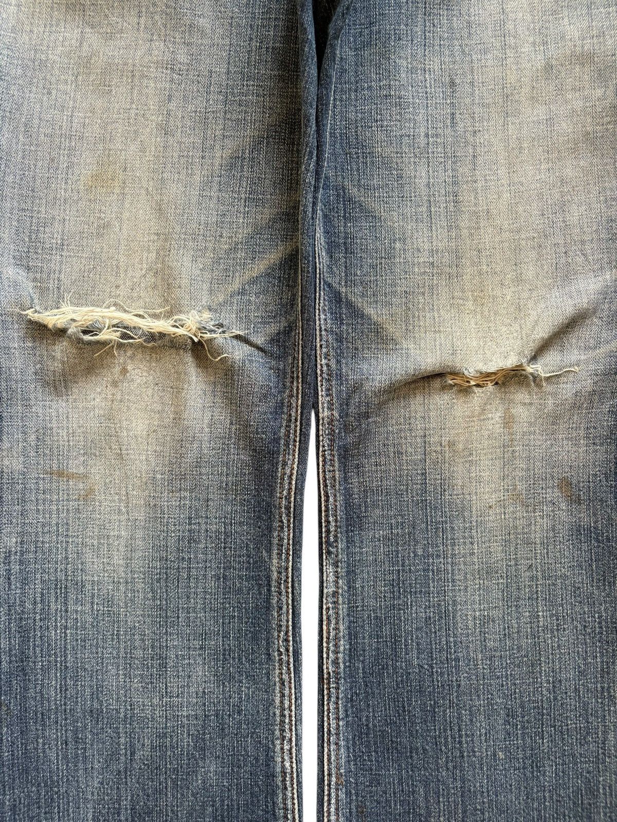Japanese Brand Vintage Japanese Brand Mud Wash Distressed Flare Jeans Size US 31 - 5 Thumbnail
