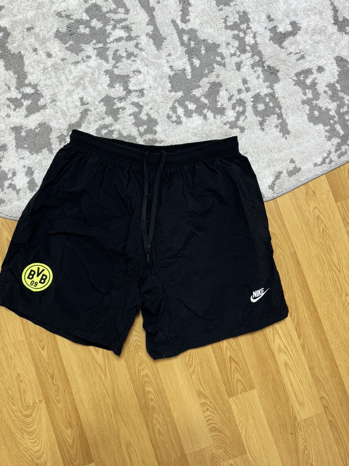 Nike × Vintage Vintage Nike Borussia Dortmund Shorts 1995 - 1996 Home Size US 34 / EU 50 - 3 Thumbnail