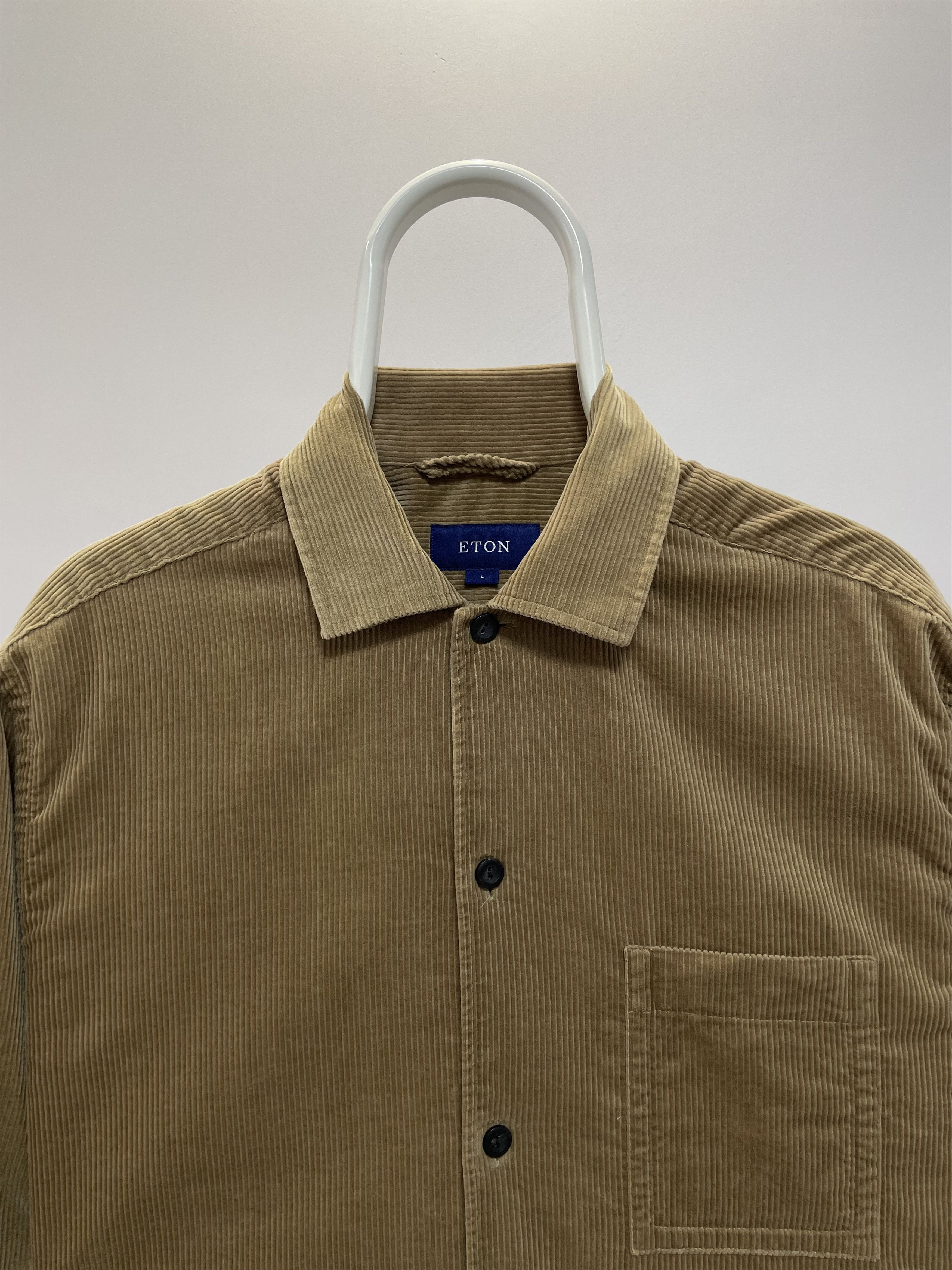 Eton ETON Overshirt Corduroy Brown Light Jacket Shirt Blazer Coat Size US L / EU 52-54 / 3 - 10 Thumbnail