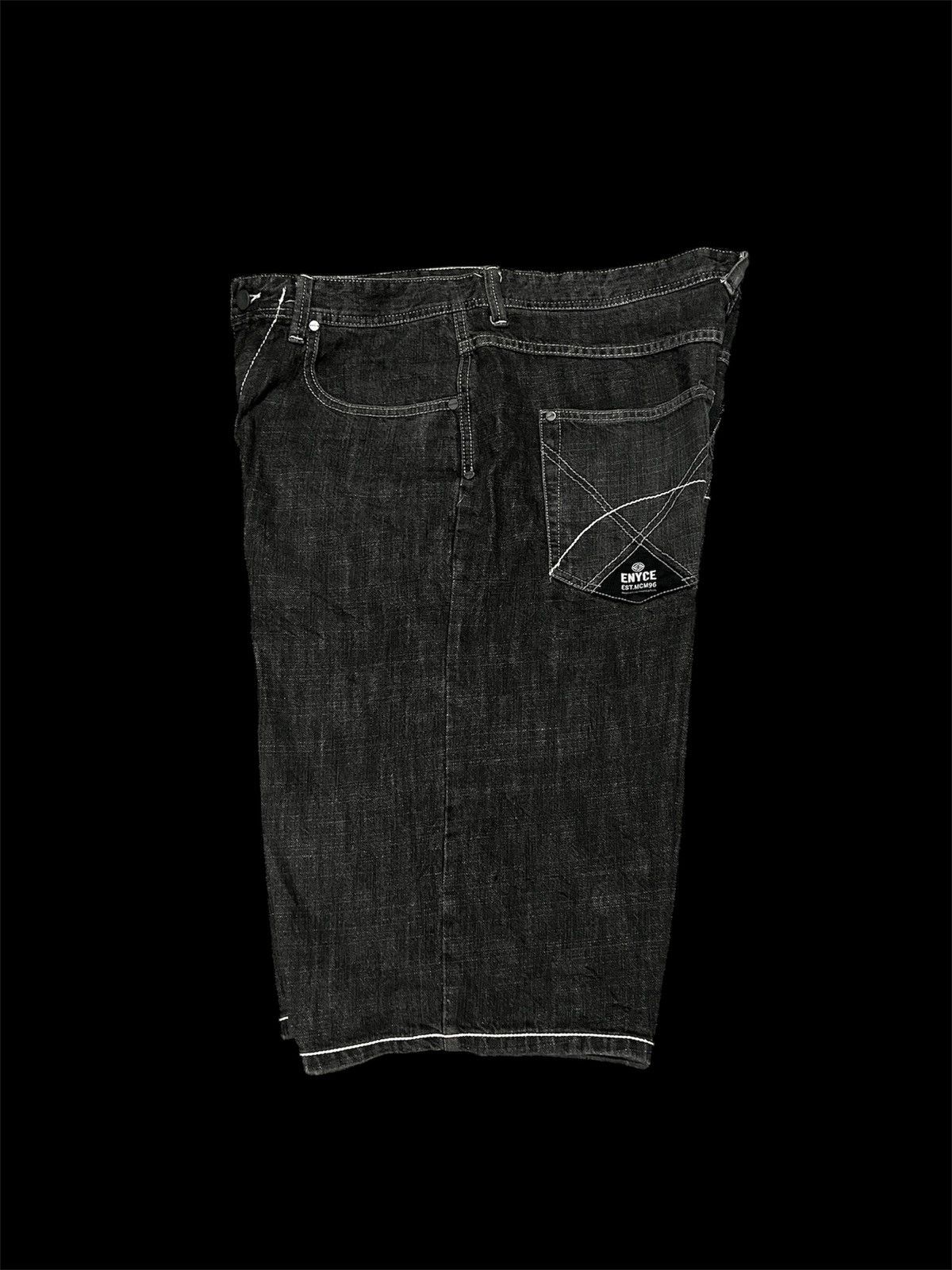 Enyce Rare Vintage Y2k 90s Baggy wide Leg Embriodered Short Size US 38 / EU 54 - 6 Thumbnail