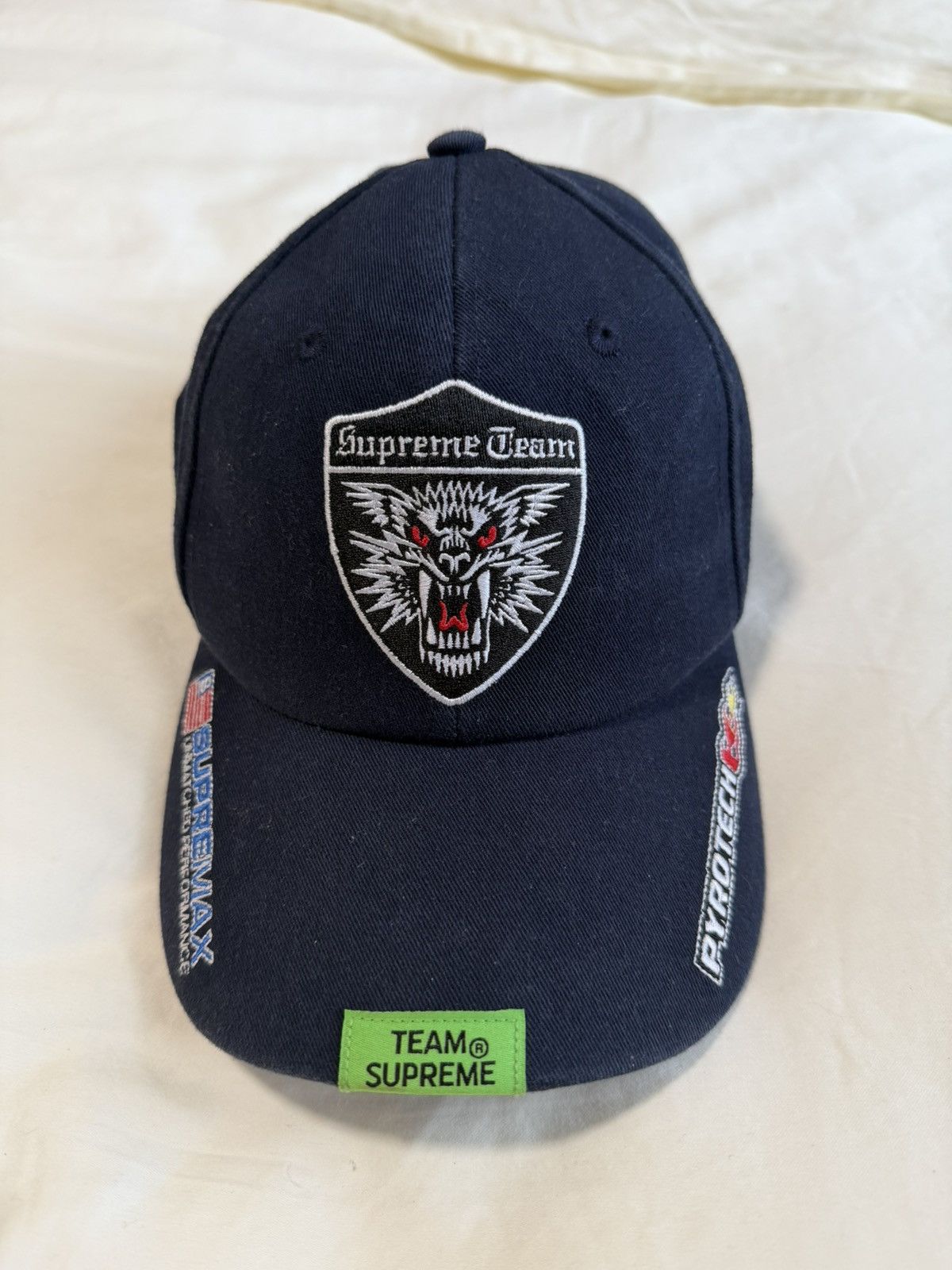 Supreme Supreme Racing Team 6-Panel Cap Navy Size ONE SIZE - 2 Thumbnail