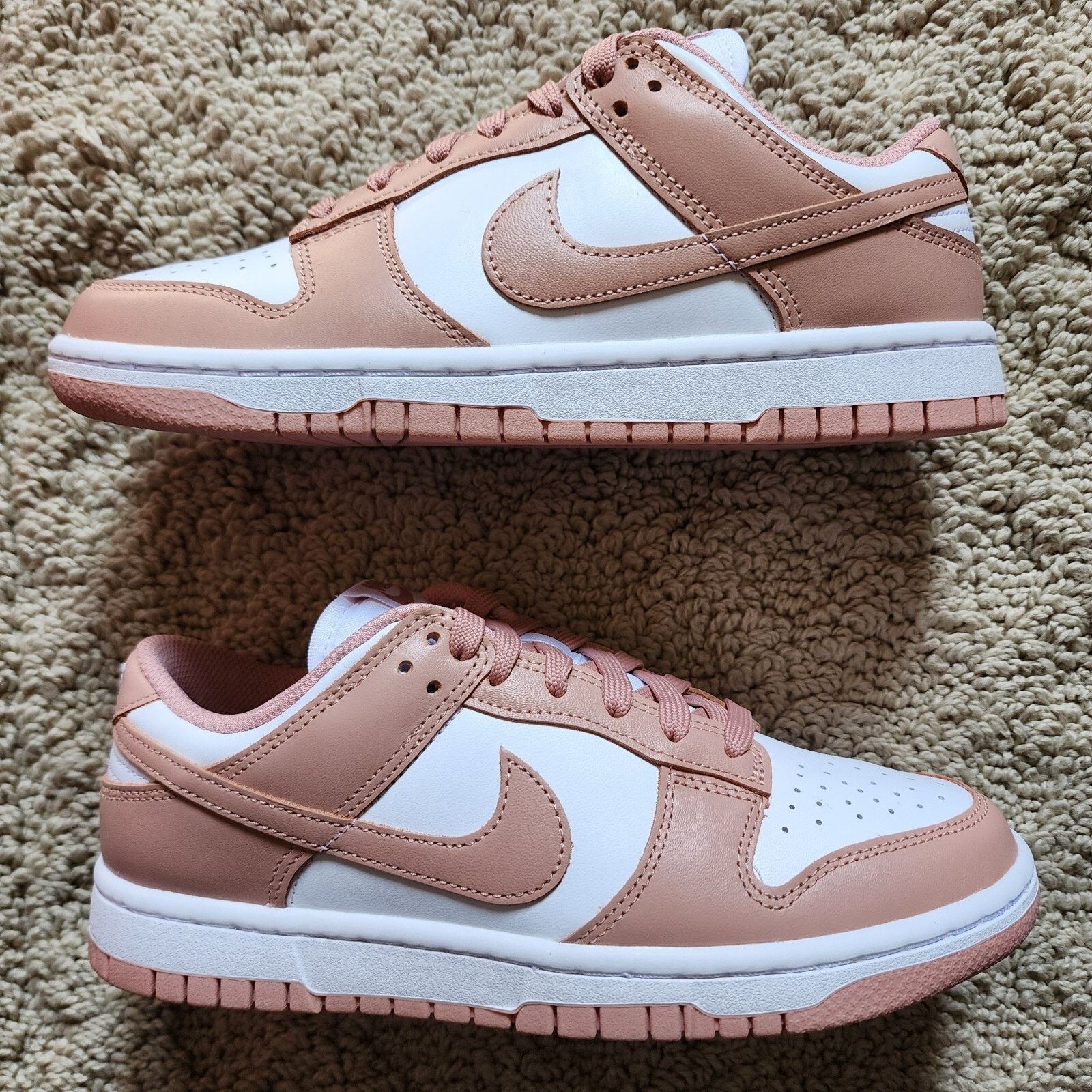 Nike Wmns Nike Dunk Low Rose Whisper Brand New Sz 8 Size US 8 / IT 38 - 2 Thumbnail