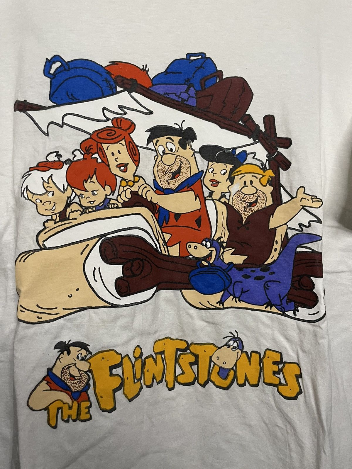 Cartoon Network × Vintage Vintage 90s The Flintstones Cartoon Graphic T-shirt Size US L / EU 52-54 / 3 - 2 Thumbnail