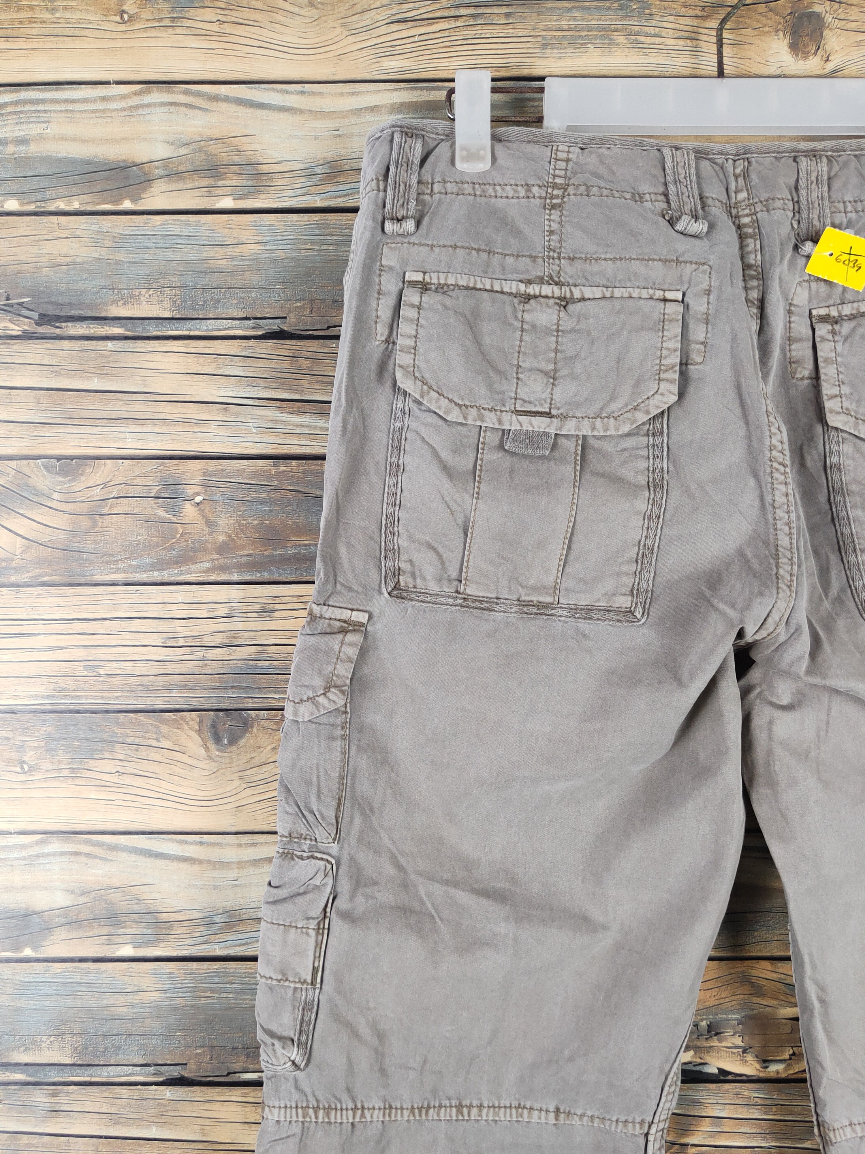 Japanese Brand Uniqlo Olive Faded Multipocket Tactical Cargo Pants #W1896 Size US 32 / EU 48 - 8 Thumbnail