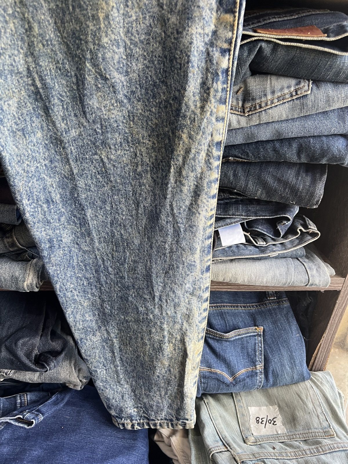 Japanese Brand 🔥Japanese Brand Acid Wash Distressed Denim Size US 27 - 15 Thumbnail