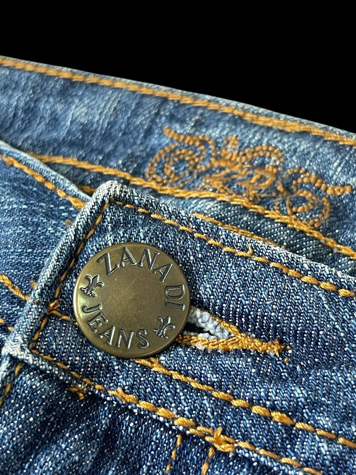 Beauty Beast FLARED💥 ZANADI Jeans Low Rise Flare Jeans Denim Size 32" / US 10 / IT 46 - 5 Thumbnail