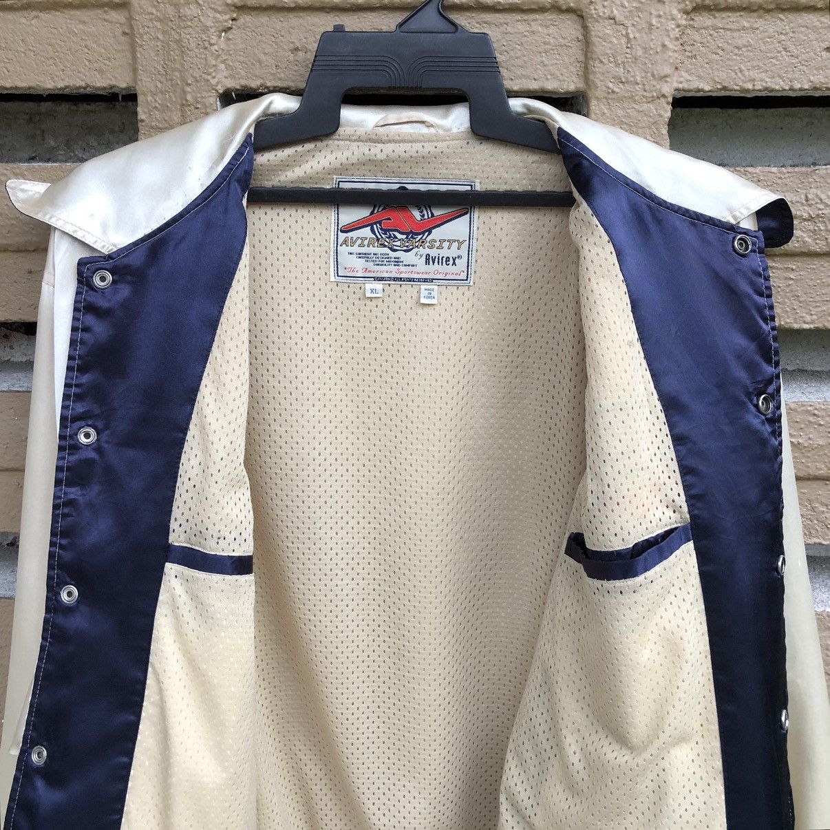 Avirex Vintage Avirex USA Satin Varsity Jacket Size US XL / EU 56 / 4 - 5 Thumbnail