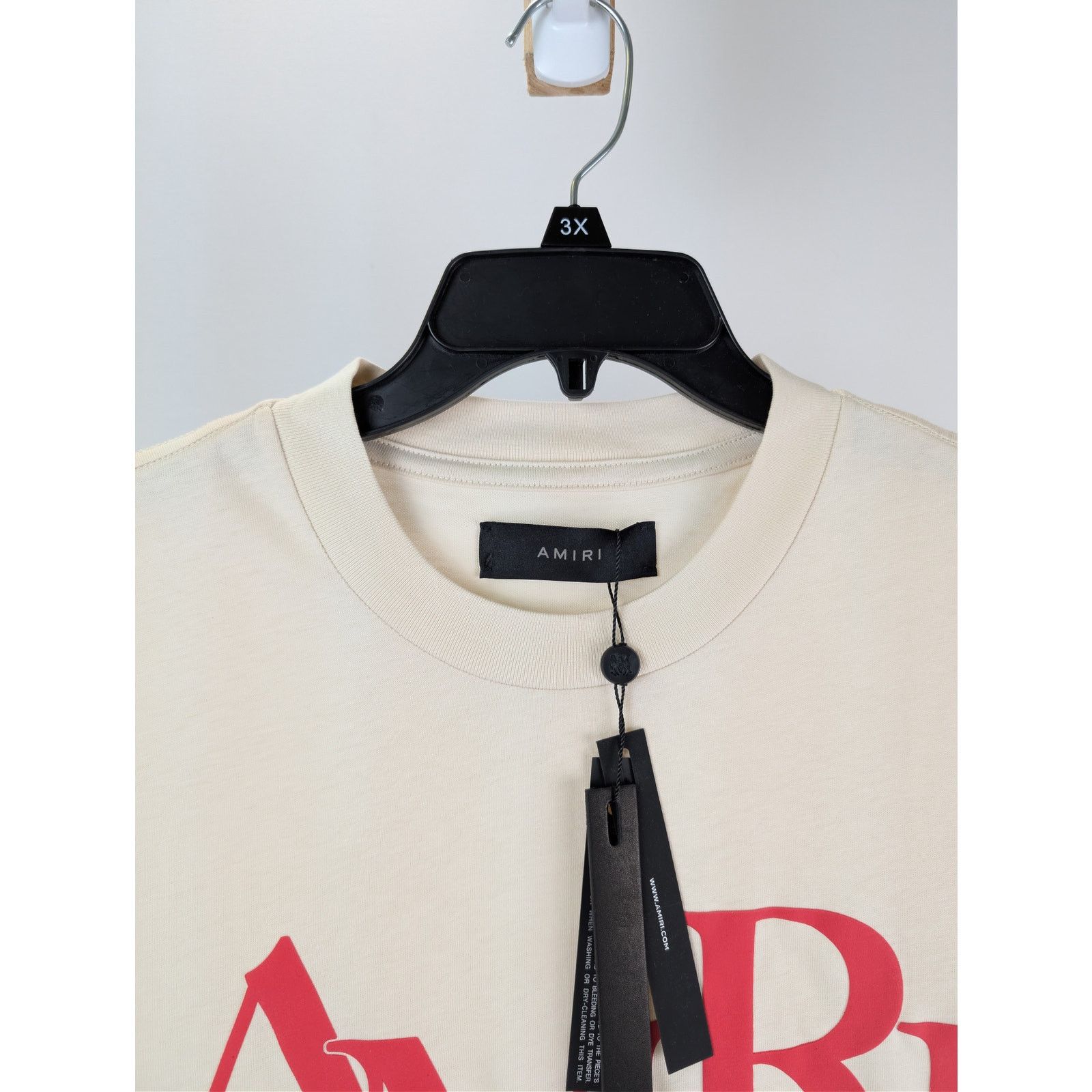 Amiri o1rshd1 Amiri Staggered Tee T-Shirt in Birch Size US XXL / EU 58 / 5 - 8 Thumbnail