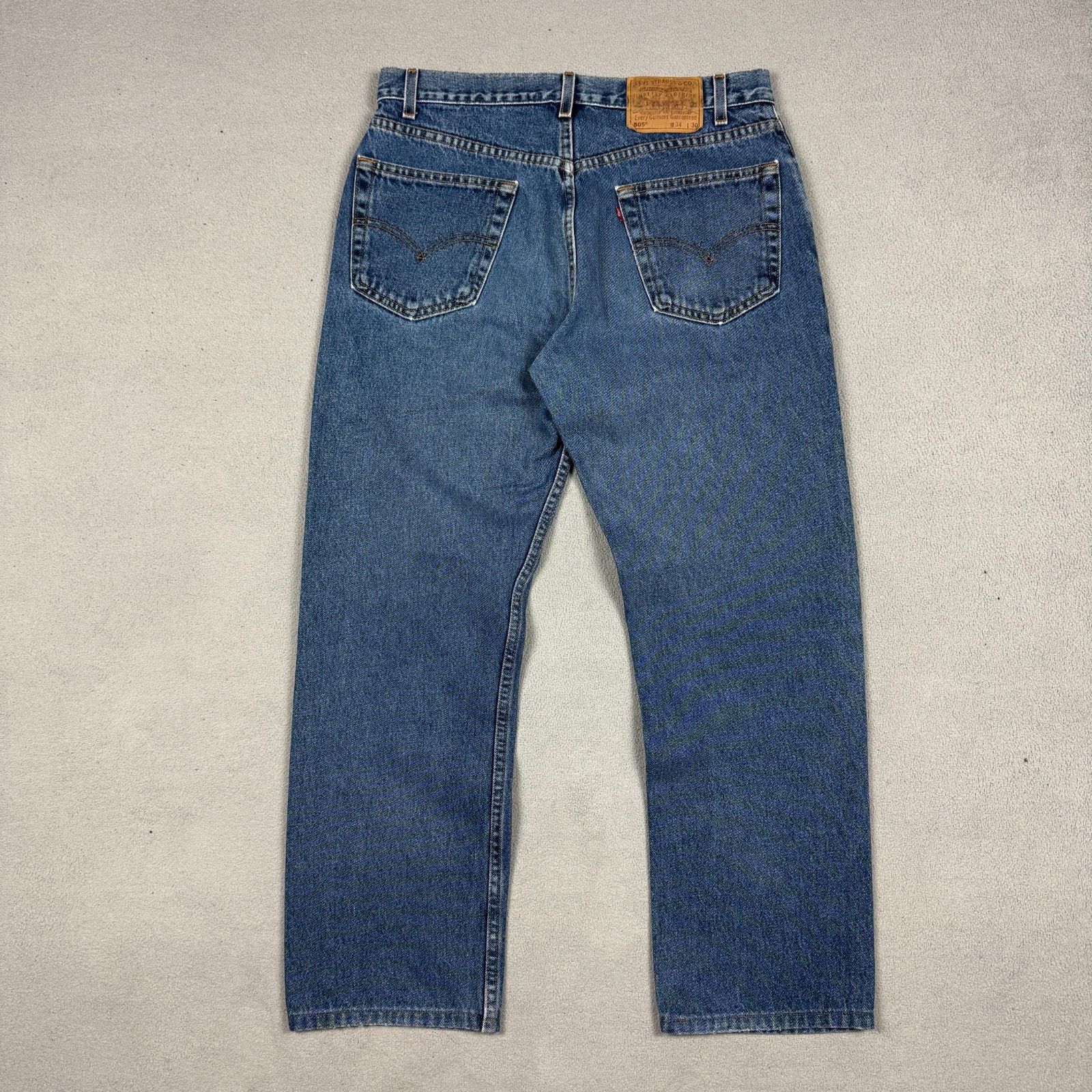 Levi's Vintage Levi's 505 W34 L30 Regular Straight Denim Jeans 90s Size US 34 / EU 50 - 10 Thumbnail