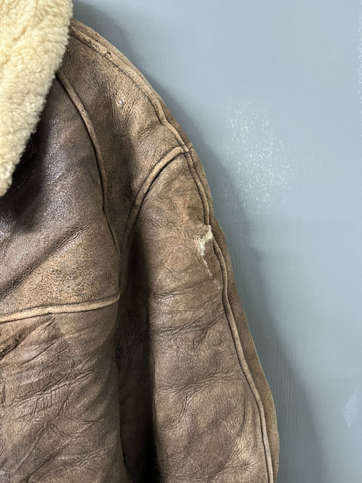 Vintage AVIREX B6 SHREPA SHIP SKIN JACKET Size US L / EU 52-54 / 3 - 7 Thumbnail