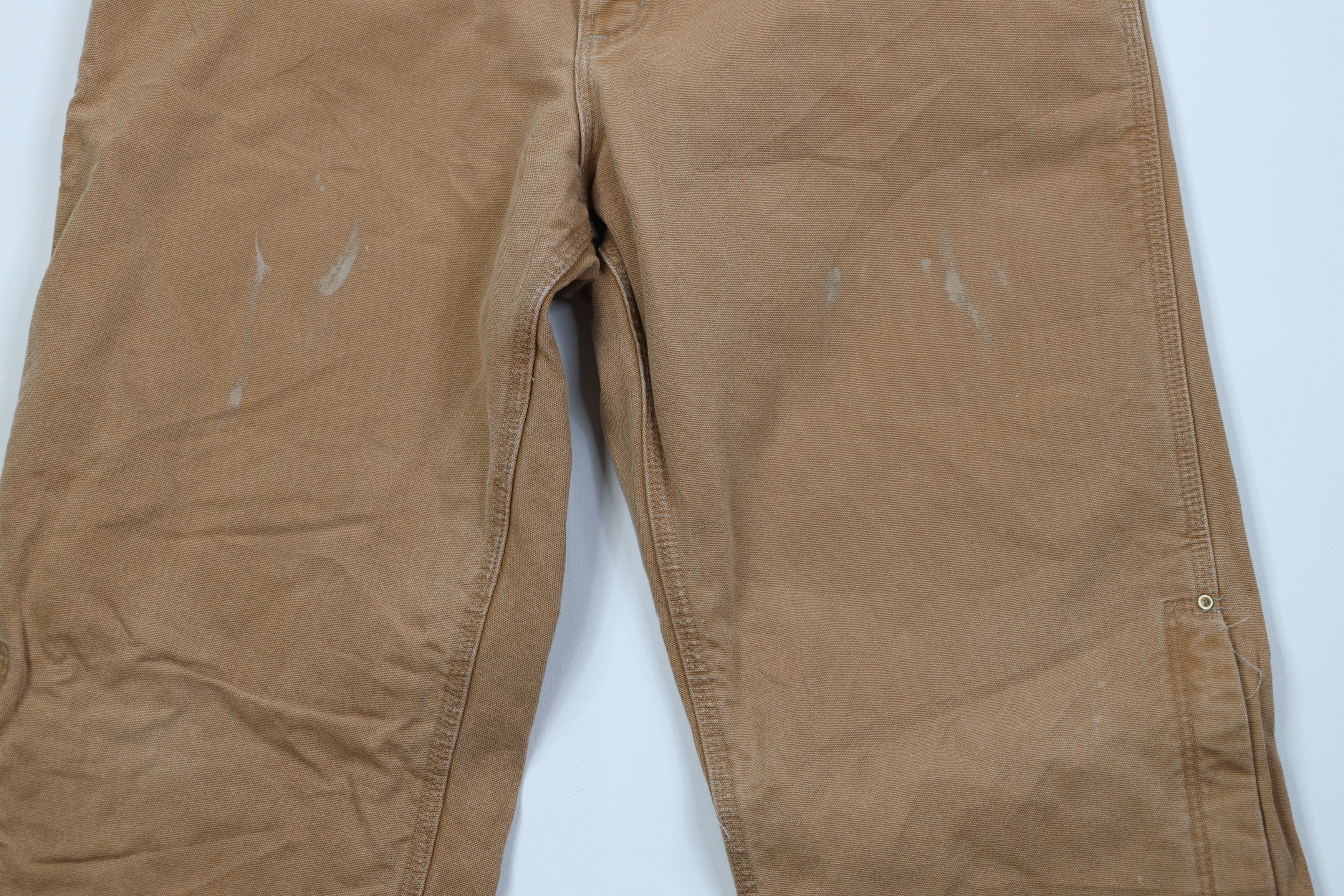 Carhartt Vintage 90s Carhartt Canvas Wide Leg Pants Duck Brown USA Size US 38 / EU 54 - 3 Thumbnail