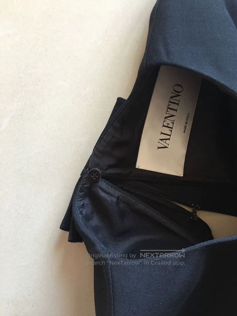 Valentino Valentino Black silk wool blend dres Size L / US 10 / IT 46 - 8 Thumbnail