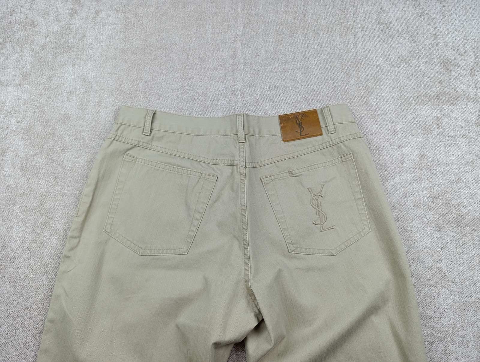 Yves Saint Laurent VINTAGE YSL YVES SAINT LAURENT BIG LOGO CHINO Y2K Size US 34 / EU 50 - 2 Thumbnail