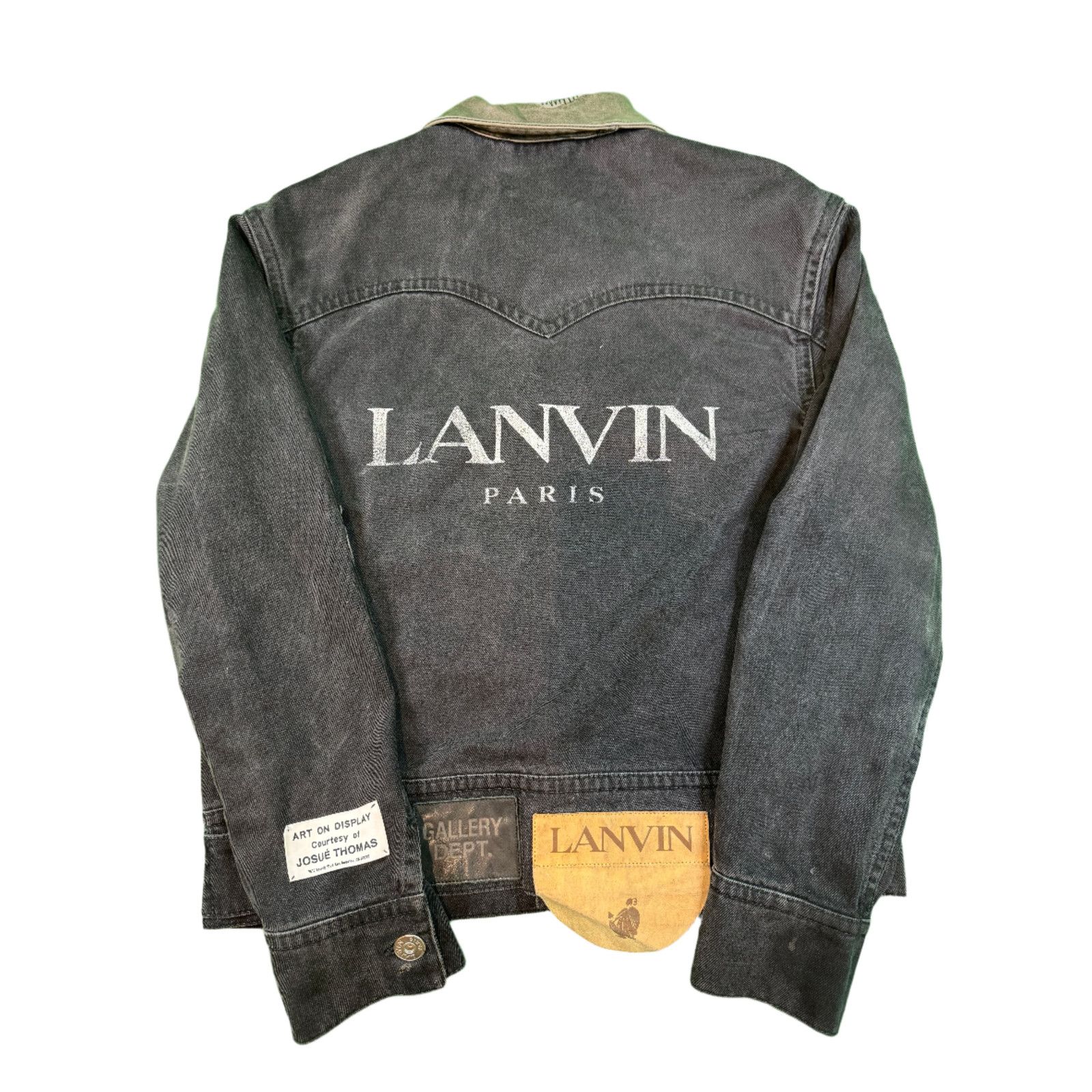 Gallery Dept. Gallery Dept. x Lanvin LG Patch Black Jean Jeacket Size US L / EU 52-54 / 3 - 2 Thumbnail