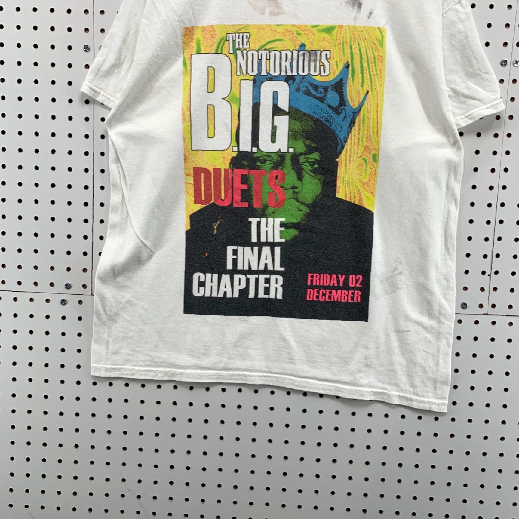 Vintage Notorious BIG Duets The Final Chapter Shirt White Adult Large Music Hip Hop T 22x27 Mens Size US L / EU 52-54 / 3 - 7 Thumbnail