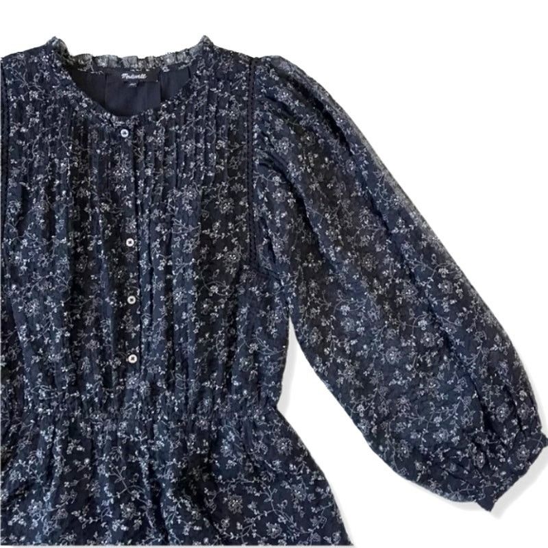 Madewell Madewell Boho Dress A Line Floral Sheer Multicolor XXS NWOT Size XXS / US 00 / IT 34 - 6 Thumbnail
