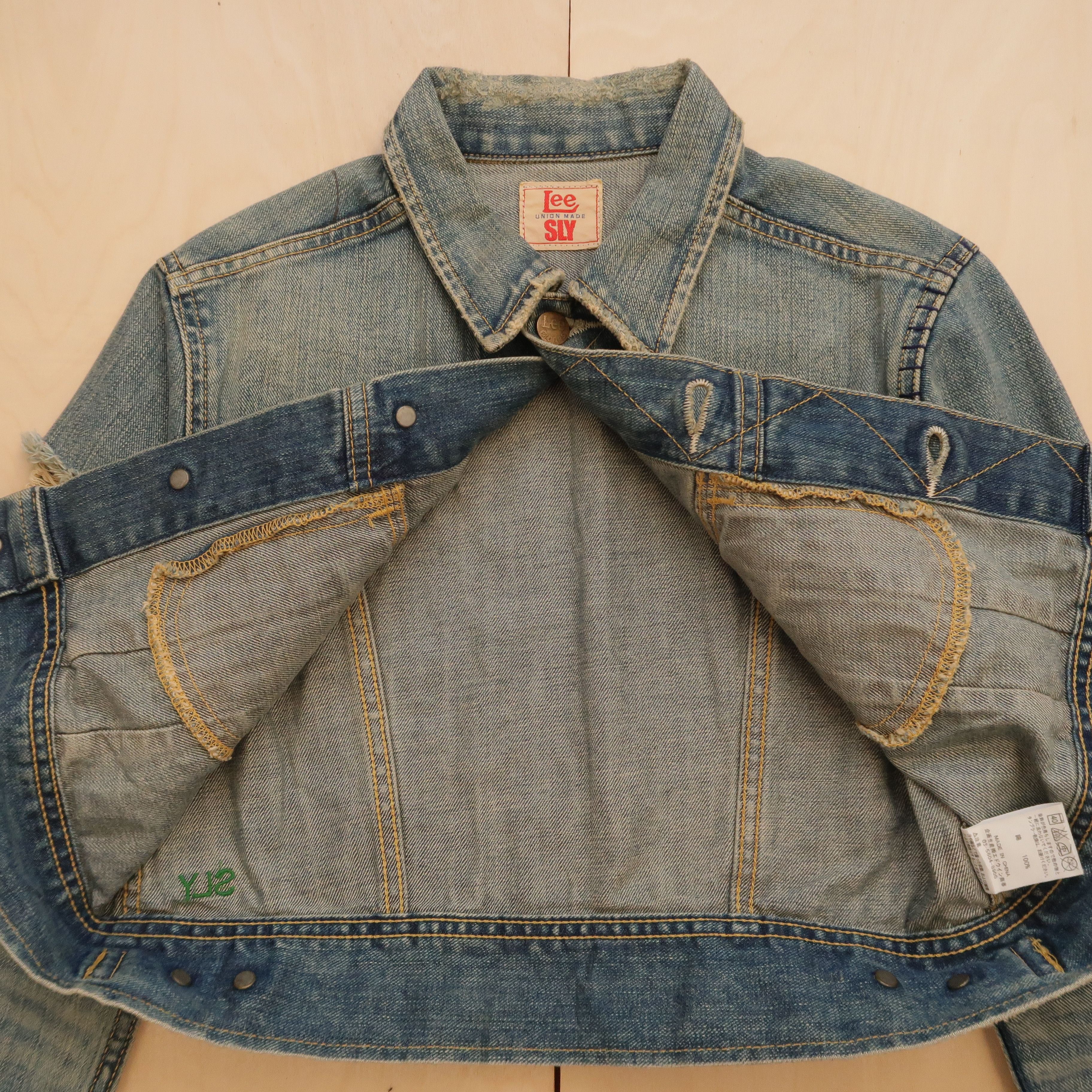 Japanese Brand Lee x Union Made x SLY Japan Distressed Cropped Jacket Size US S / EU 44-46 / 1 - 13 Thumbnail
