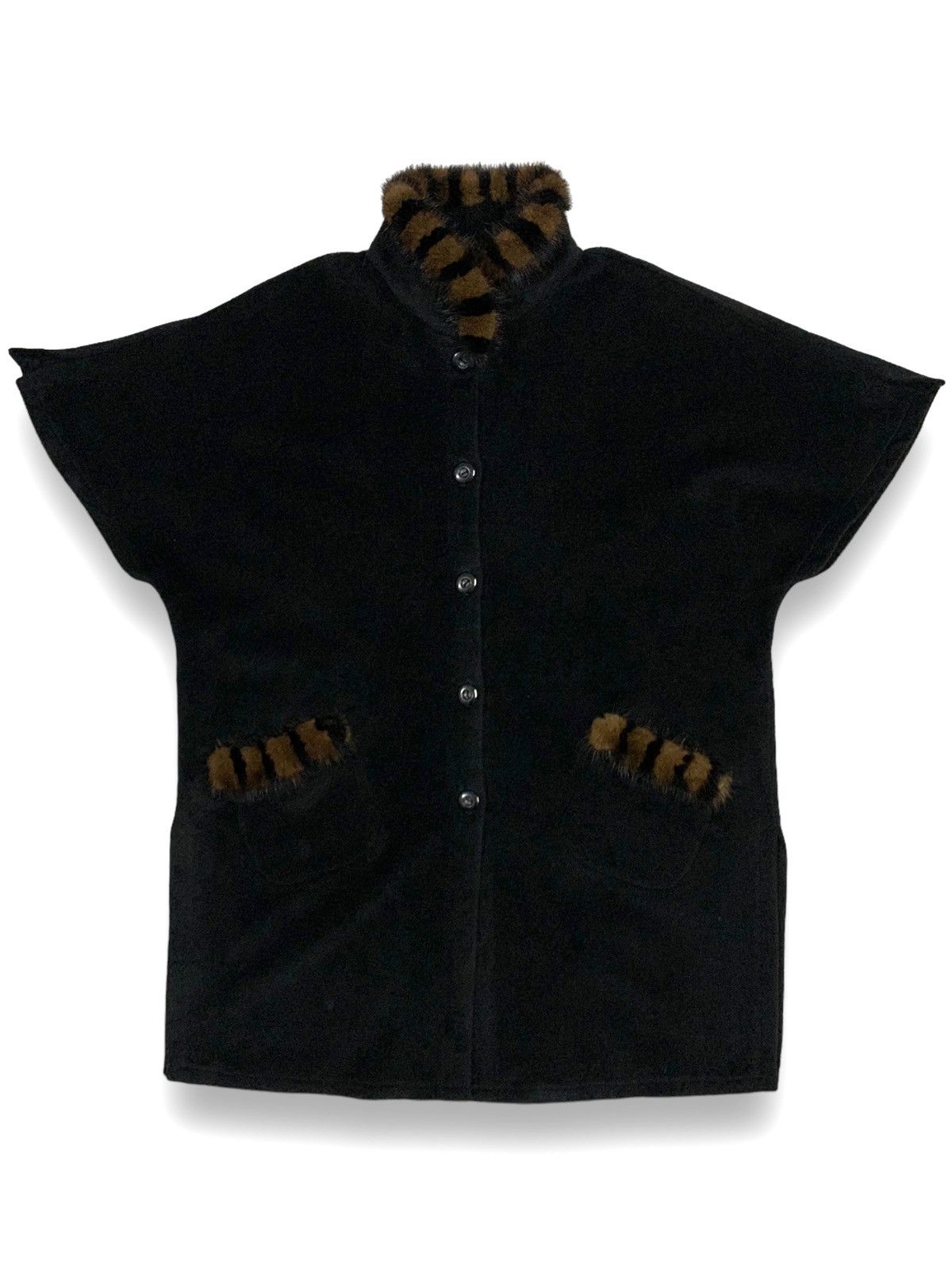 Japanese Brand Vintage Japanese Brand Mink Fur Wool Oversized Jacket Size L / US 10 / IT 46 - 1 Thumbnail
