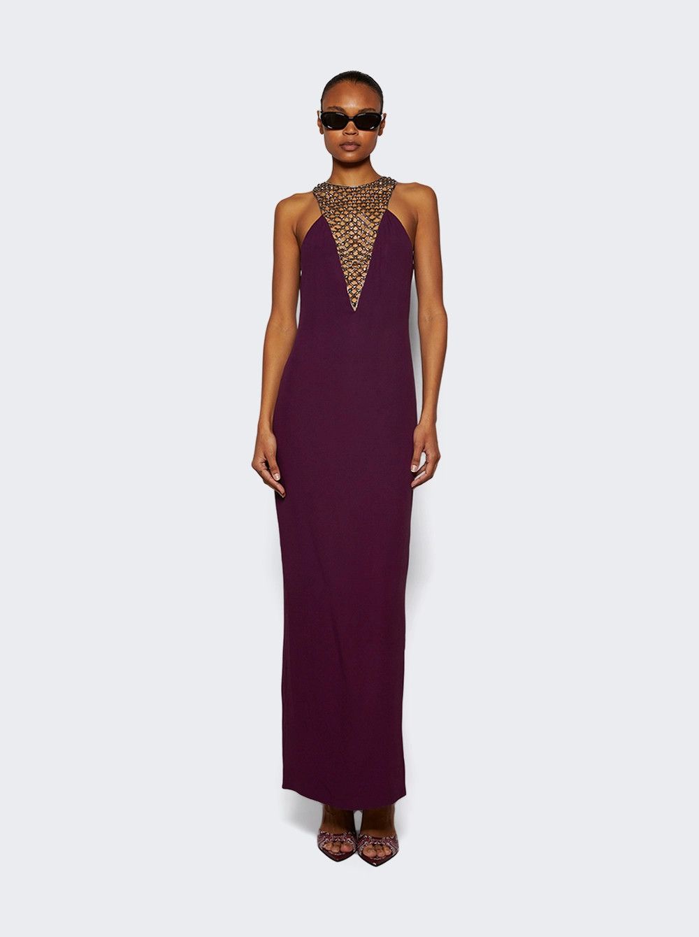 The Attico o1mle0526 Cady Dress in Burgundy Size S / US 4 / IT 40 - 2 Thumbnail