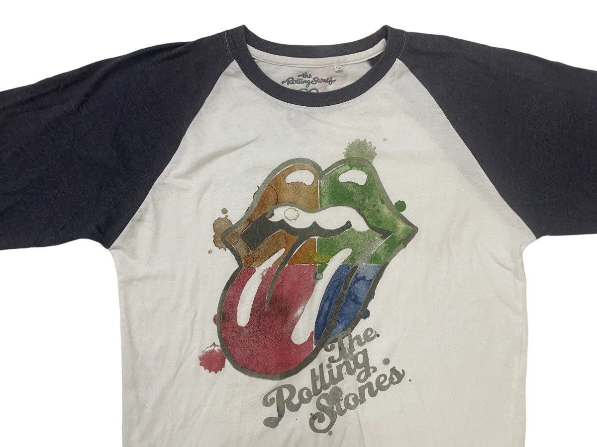 Band Tees × The Rolling Stones × Vintage The Rolling Stone tie dye logo longsleeve raglan tee Size US L / EU 52-54 / 3 - 4 Thumbnail