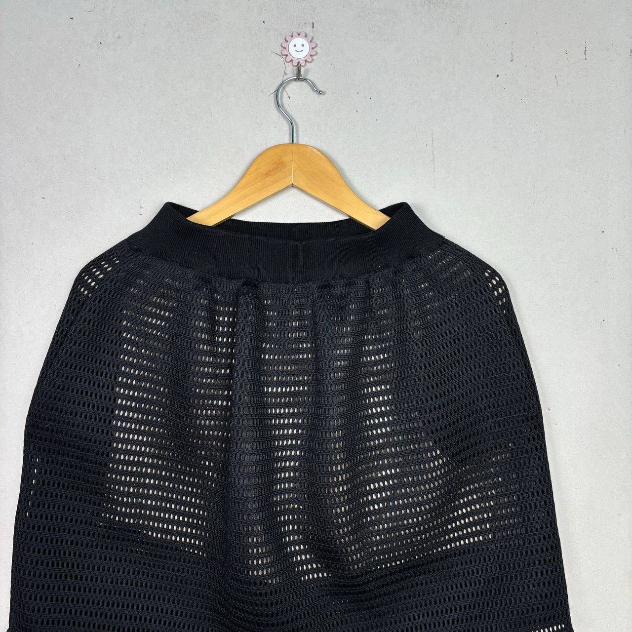 Designer MRZ Mesh Black Mini Skirt XS Size 25" / US 0 / IT 36 - 3 Thumbnail