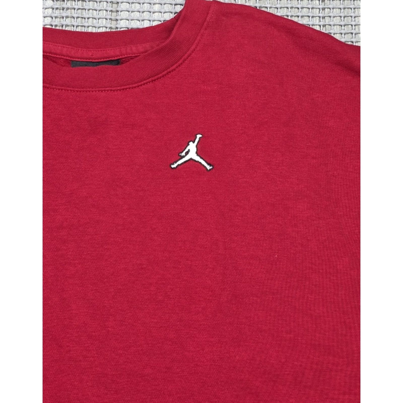 Nike Nike Jordan Jumpman Sweatshirt Women's Red Loose Fit Pullover Crew Neck Size M Size M / US 6-8 / IT 42-44 - 6 Thumbnail