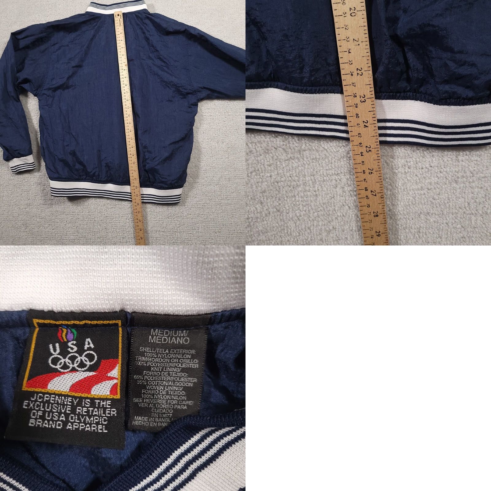 Vintage VINTAGE Olympic JCPenney Pullover Windbreaker Jacket Adult Medium Blue USA Windbreaker Mens Size US M / EU 48-50 / 2 - 9 Thumbnail
