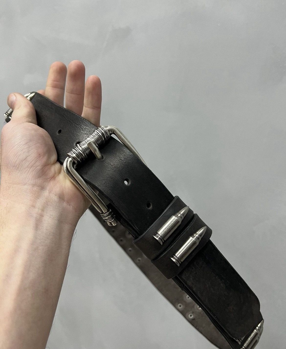 Japanese Brand SALE💣 BULLET HYPE LEATHER Junya Watanabe Style BULLET belt Size ONE SIZE - 5 Thumbnail