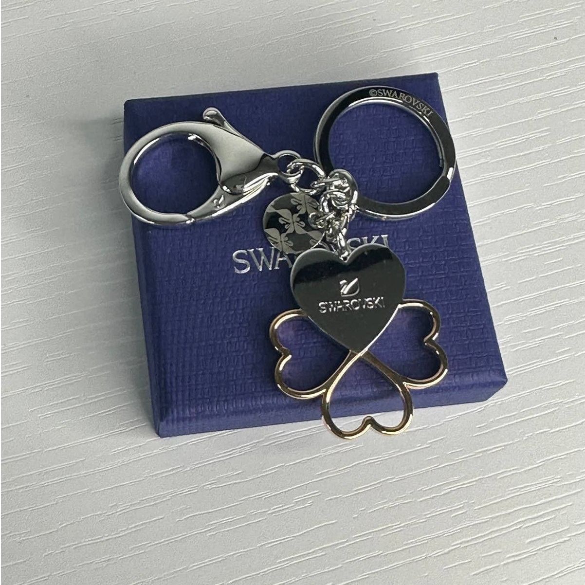 Swarovski Swarovski Cupid Heart Leaf Bag Charm Crystals Mixed Size ONE SIZE - 6 Thumbnail