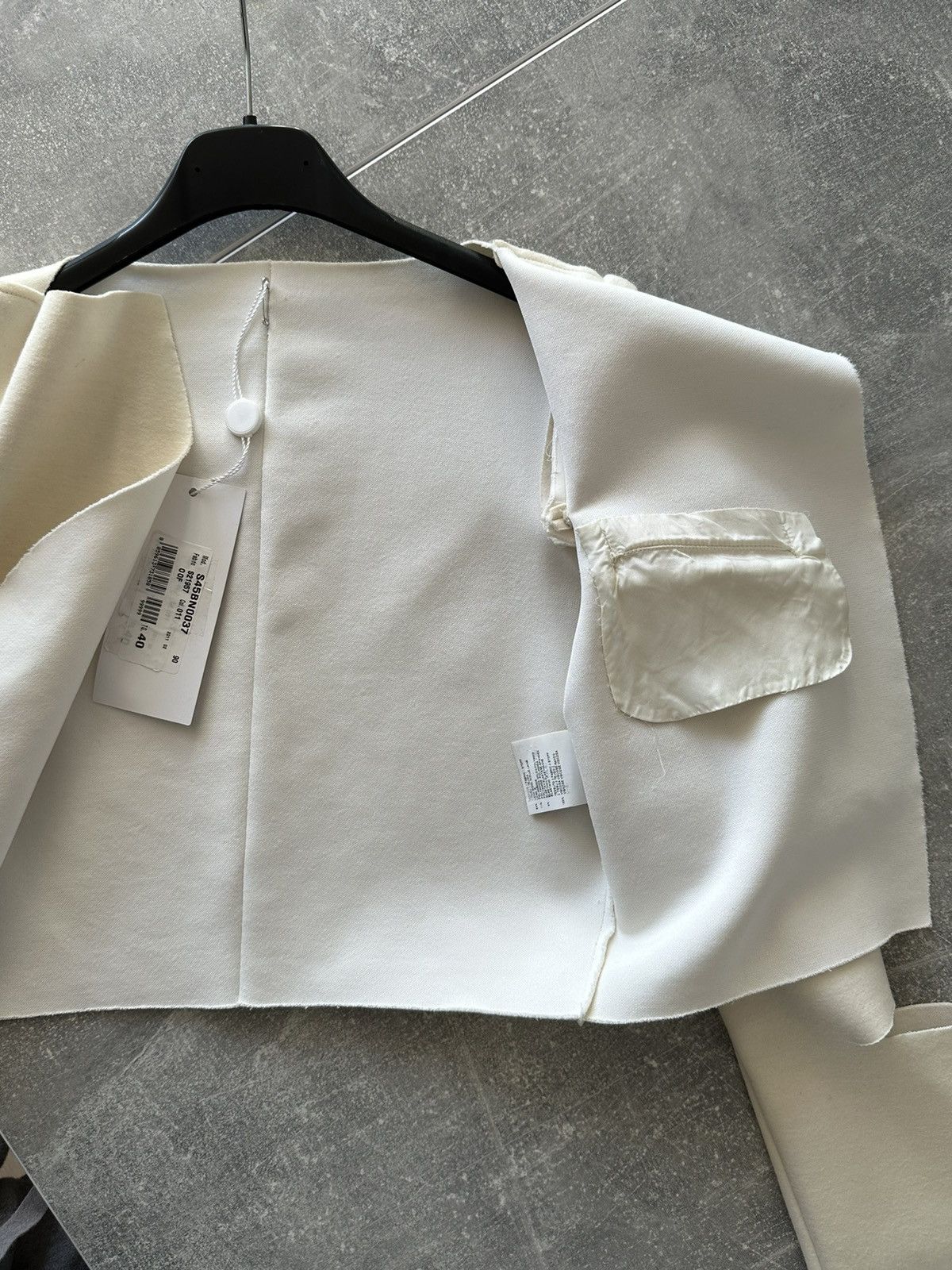 Maison Margiela Maison Margiela x Viktor & Rolf Cut-off wool cropped blazer Size S / US 4 / IT 40 - 9 Thumbnail