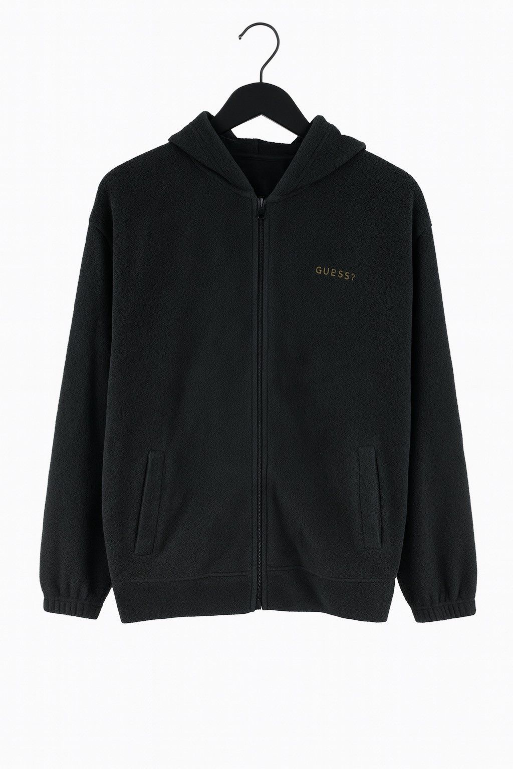 Guess Vintage Guess Black Fleece Zip-Up Hoodie Made in Hong Kong Size US S / EU 44-46 / 1 - 1 Thumbnail