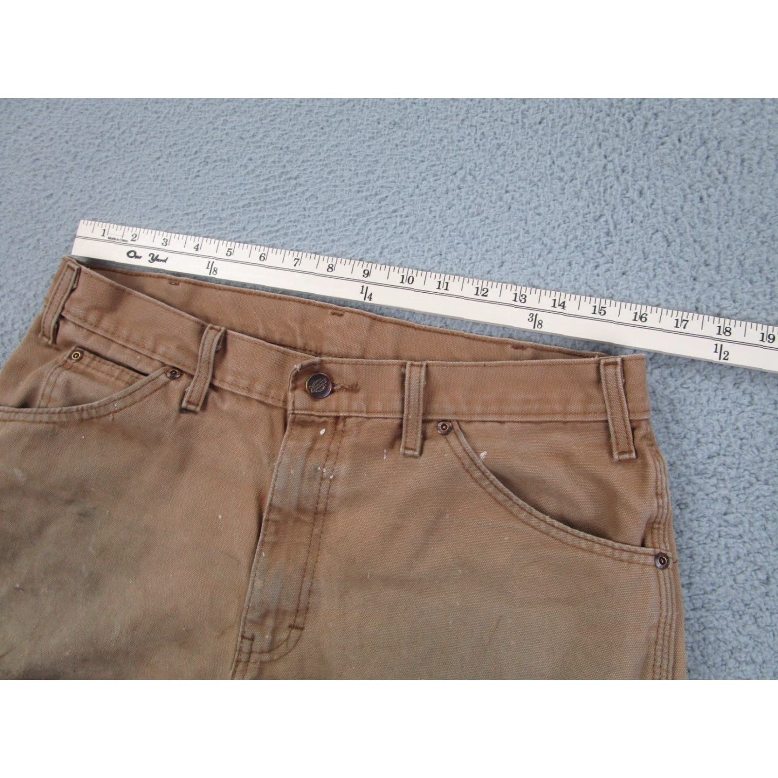 Dickies VINTAGE Dickies Pants Mens 32X30 Brown Carpenter Workwear Canvas Grunge 5-Pocket Dickies Pants Mens 32X30 Brown Carpenter Workwear Canvas Grunge Size US 32 / EU 48 - 7 Thumbnail