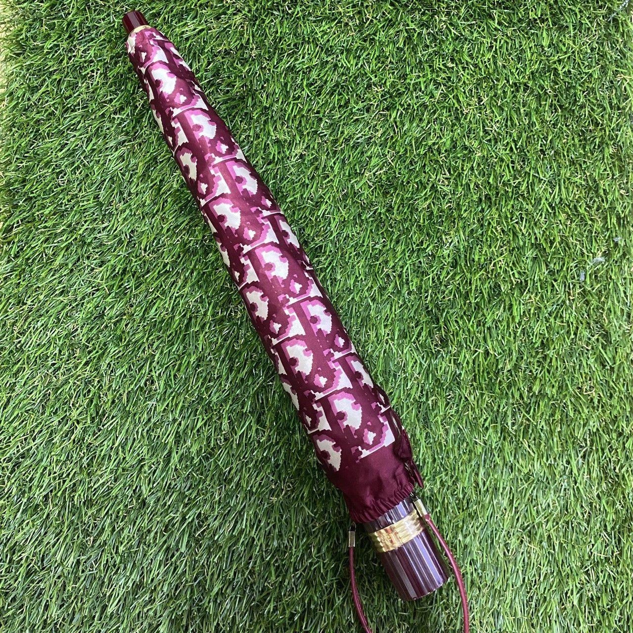 Christian Dior Monsieur Dior Vintage Umbrella Japan Oblique CD Gold Accent 80s Size ONE SIZE - 1 Thumbnail