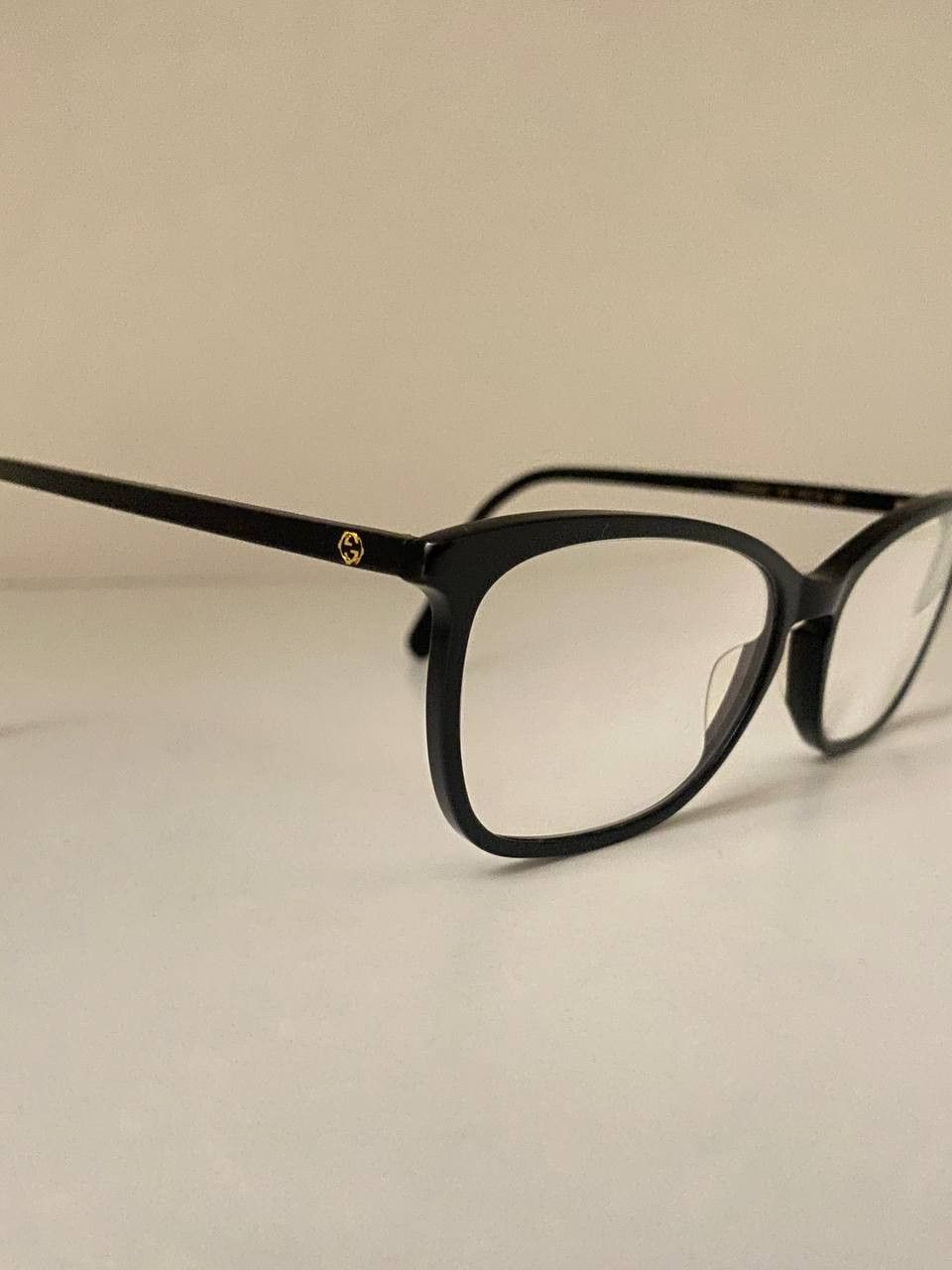 Gucci Gucci GG Logo Black Oversized Cat Eye Eyeglasses 0548O Size ONE SIZE - 4 Thumbnail