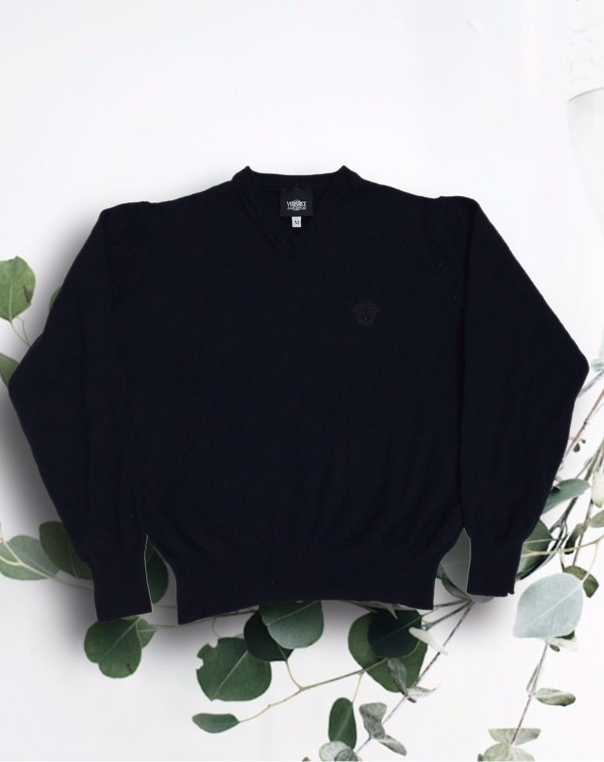Versace Versace Jeans Couture Sweater Wool Medusa Logo Pullover Size M / US 6-8 / IT 42-44 - 2 Thumbnail