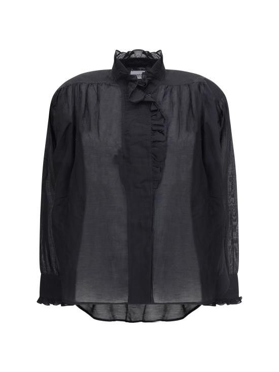 Isabel Marant Etoile ISABEL MARANT ETOILE Women Shirts HT0001FCB3J04E 01BK BLACK Size XS / US 0-2 / IT 36-38 - 1 Thumbnail