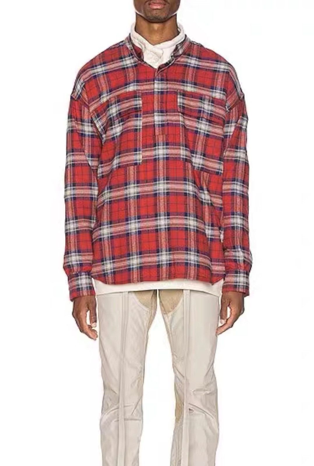 Fear of God Fear Of God 5th Plaid Long Sleeve Henley Shirt J31 Size US M / EU 48-50 / 2 - 7 Thumbnail
