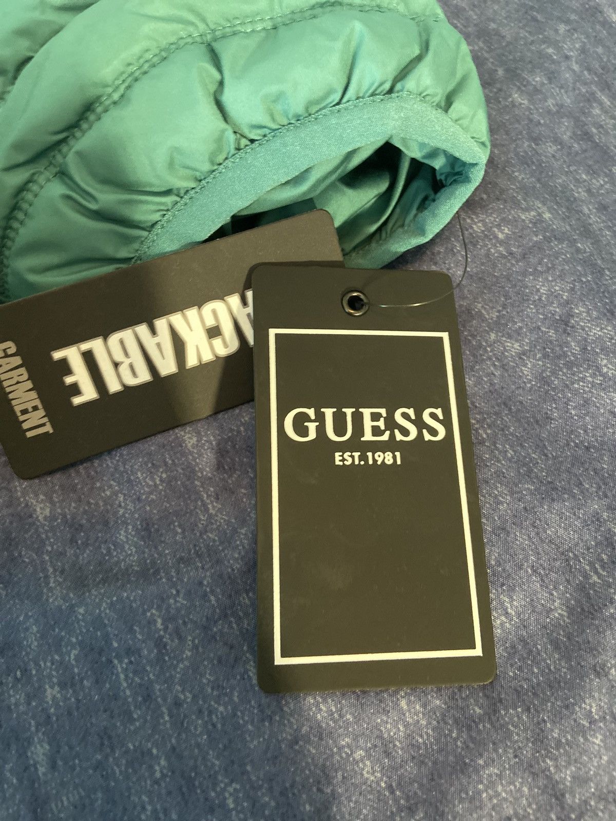 Guess GUESS Green Puffer Jacket (Men’s XL) NWT Streetwear Fit Size US XL / EU 56 / 4 - 6 Thumbnail