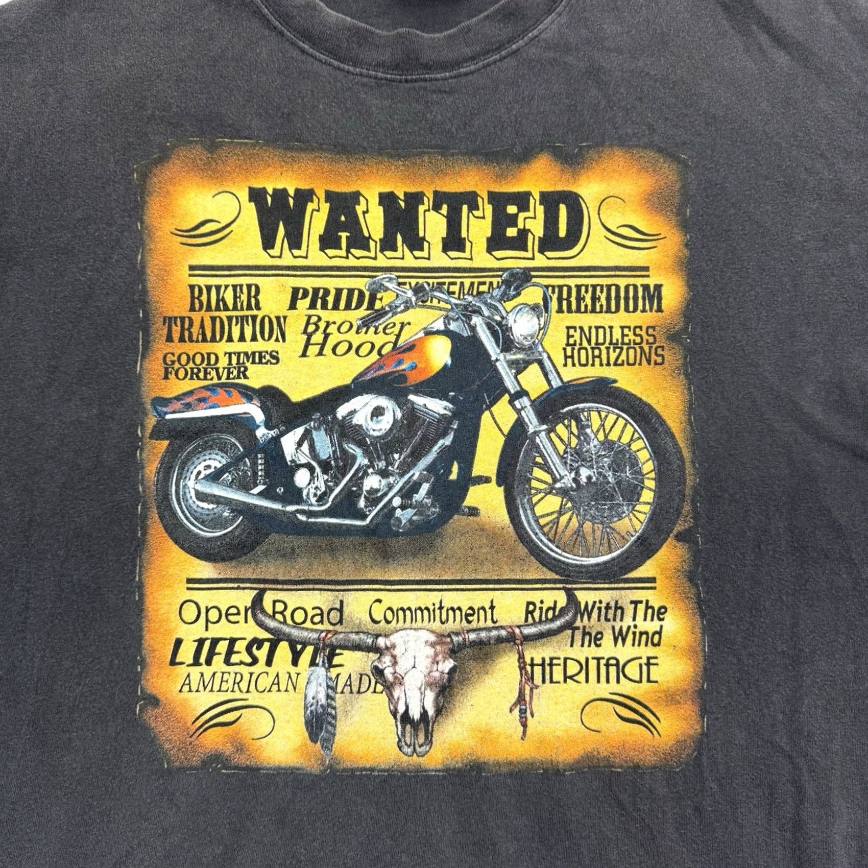 Hanes VINTAGE Hudson T Shirt Adult Large Biker Motorcycle Eagle Grunge Hipster Mens Size US L / EU 52-54 / 3 - 2 Thumbnail