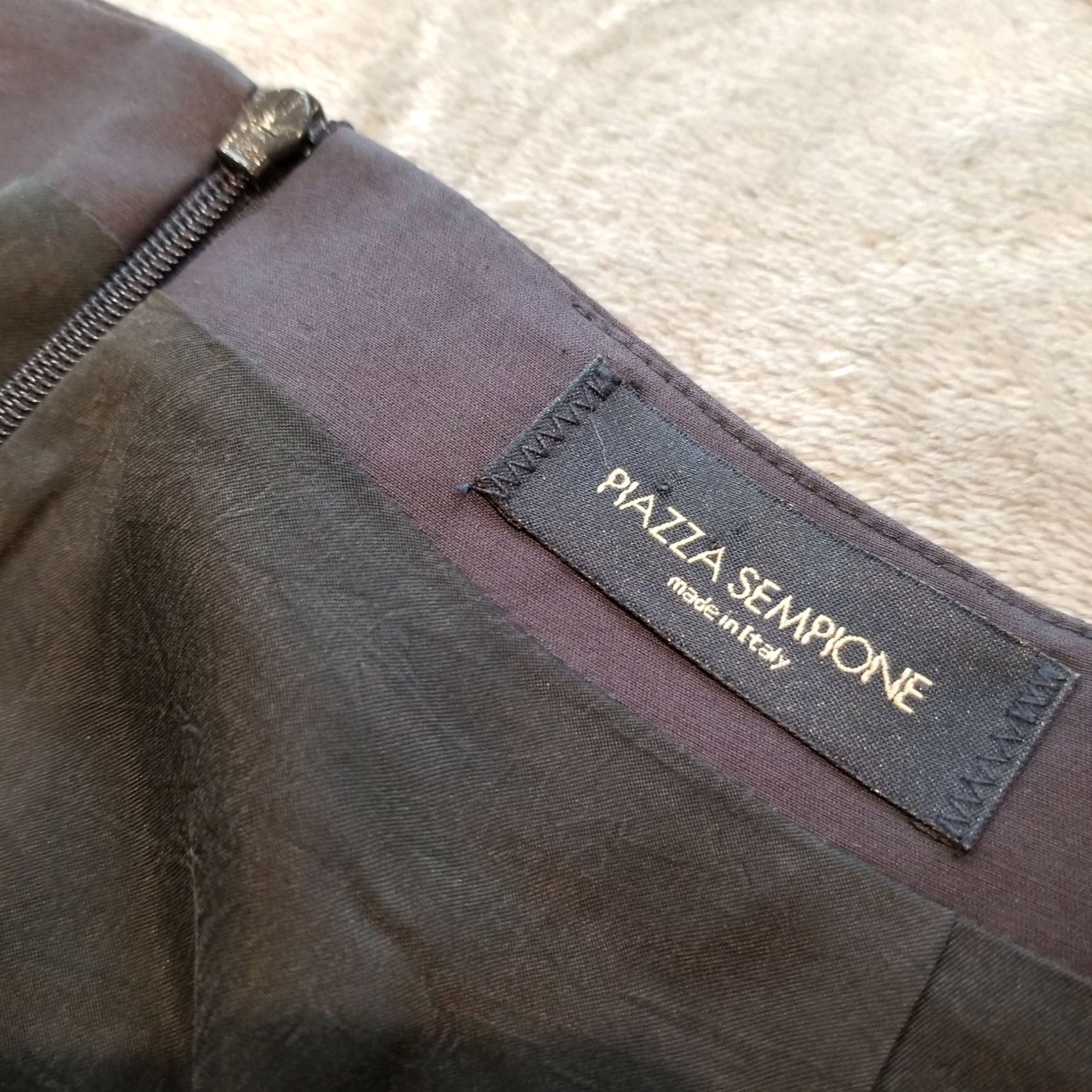 Piazza Sempione Piazza Sempione Made in Italy Womens Cotton Blend Pencil Skirt Blue Size 42 Size 28" / US 6 / IT 42 - 2 Thumbnail