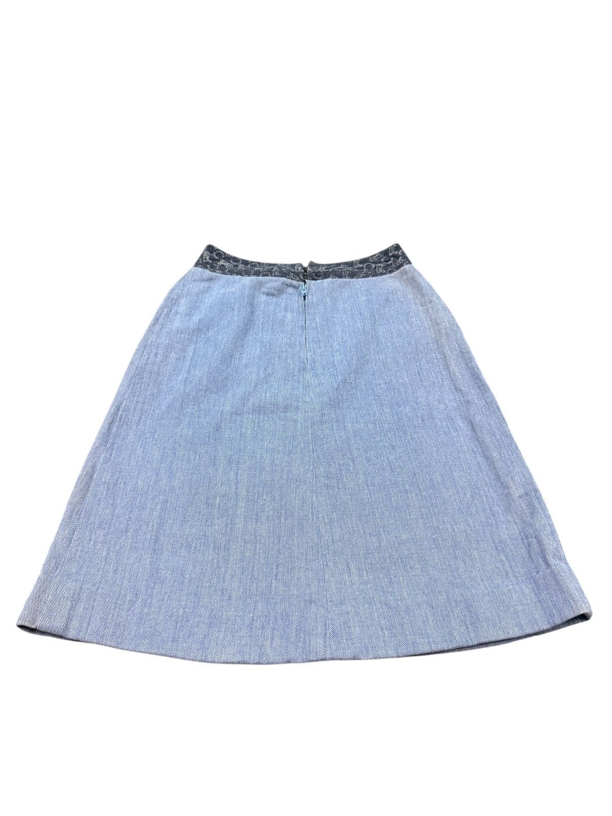Celine RARE VINTAGE CELINE DENIM SKIRT Size 26" / US 2 / IT 38 - 6 Thumbnail