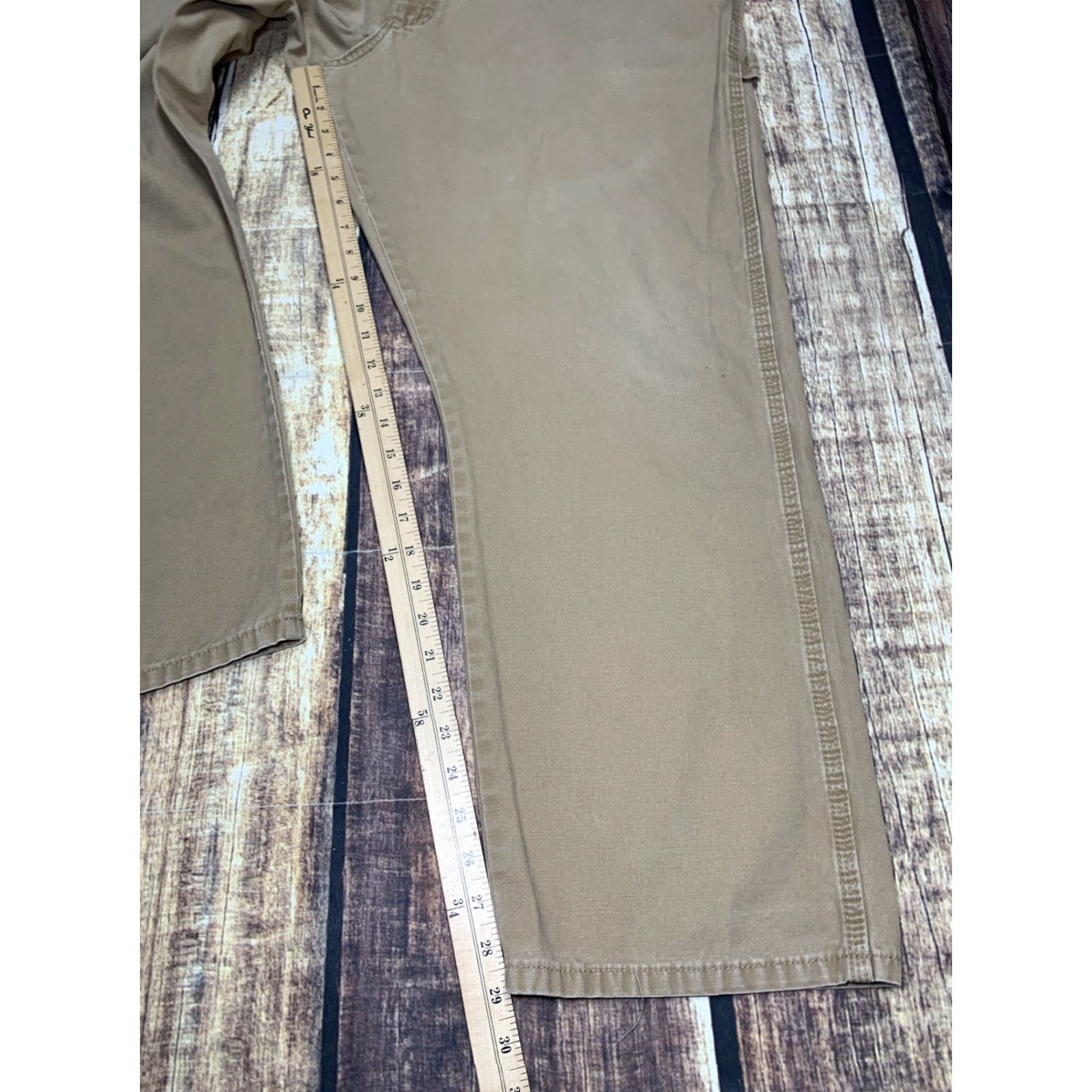 Wrangler Wrangler Carpenter Pants Mens 40 x 30 Tan Cotton Pockets Hammer Loop Belt Loop Regular Inseam 30 Vintage No Size US 40 / EU 56 - 2 Thumbnail