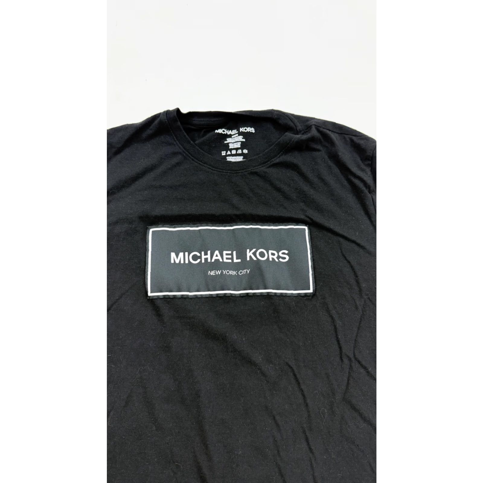 Michael Kors Michael Kors T-Shirt Men Medium Black Logo Graphic Print Crew Neck Cotton NYC City Designer Tee Size US M / EU 48-50 / 2 - 2 Thumbnail