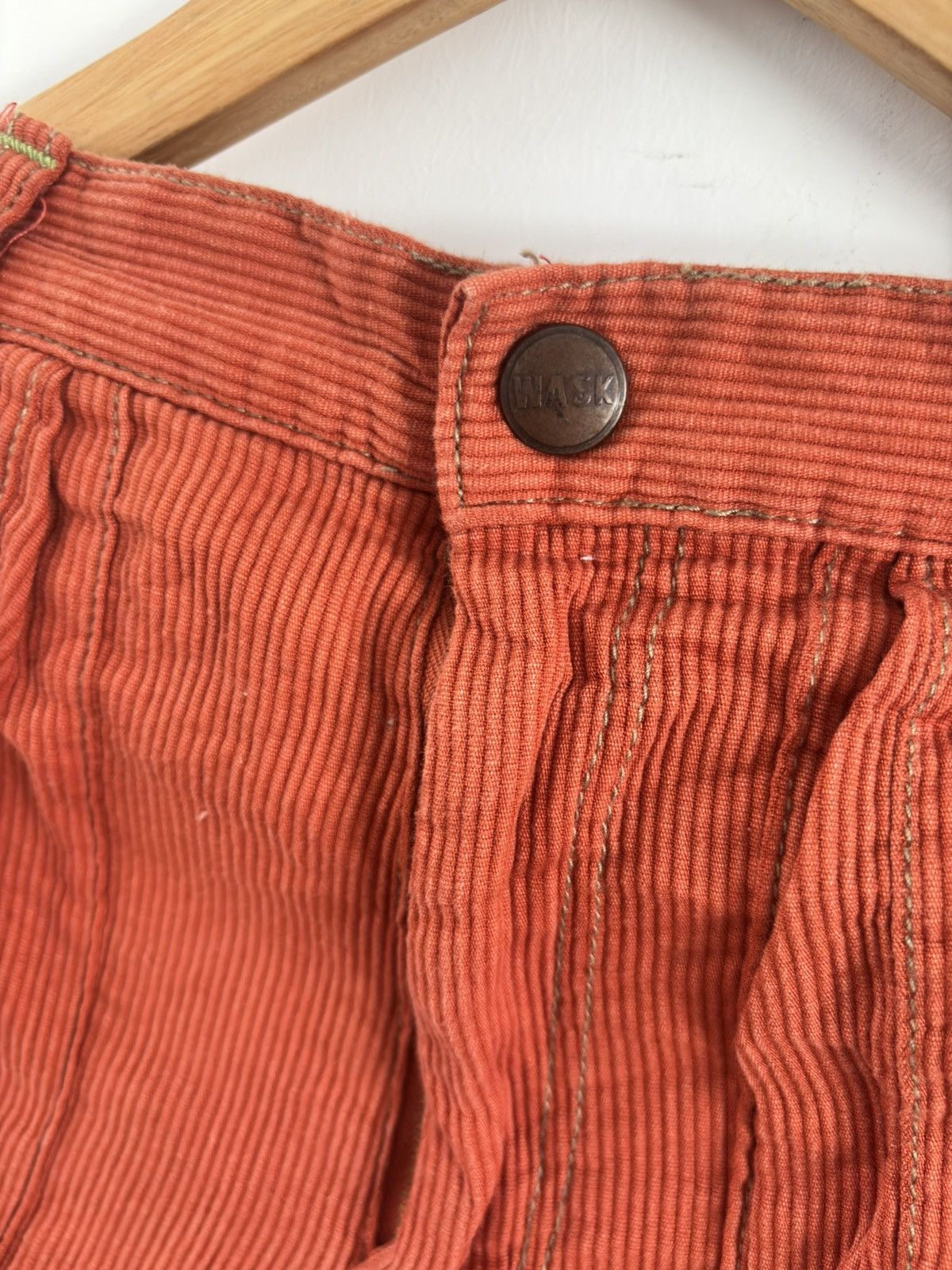 Japanese Brand Japanese Wask Orange Corduroy Shorts Size US 30 / EU 46 - 4 Thumbnail