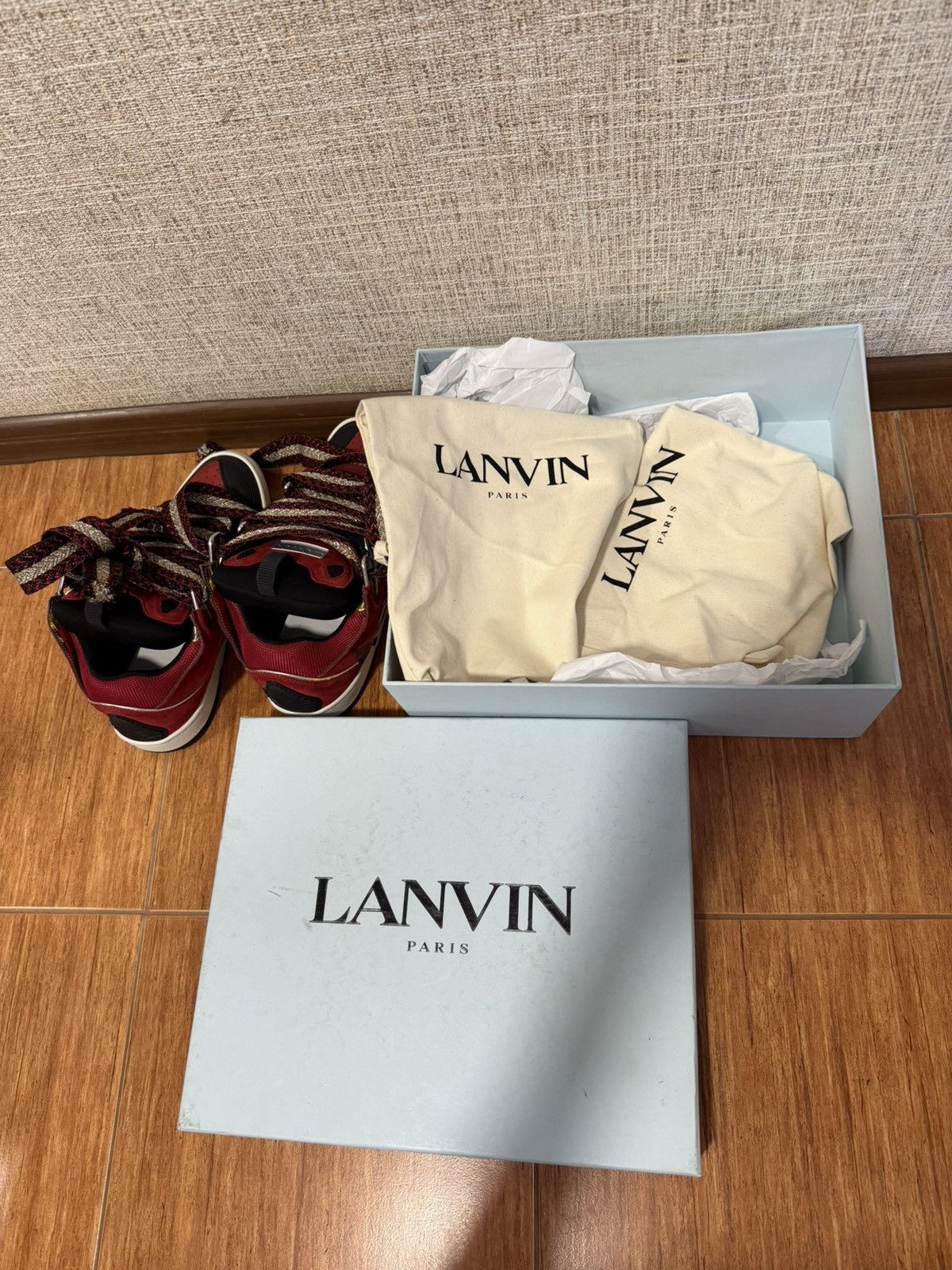 Lanvin LANVIN CURB “RED GOLD” GRAFFITI Size US 9 / EU 42 - 10 Thumbnail