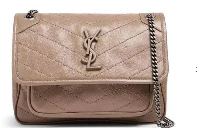 Saint Laurent Paris o1s1wg110924 Size: OS / Niki Baby Vintage Leather Bag Beige Size ONE SIZE - 2 Thumbnail
