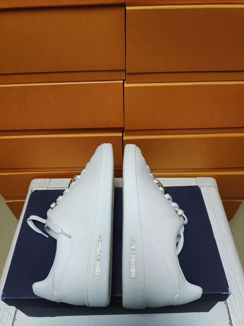 Louis Vuitton Women's White Louis Vuitton Lace-up Sneakers-2507 Size US 7 / IT 37 - 6 Thumbnail