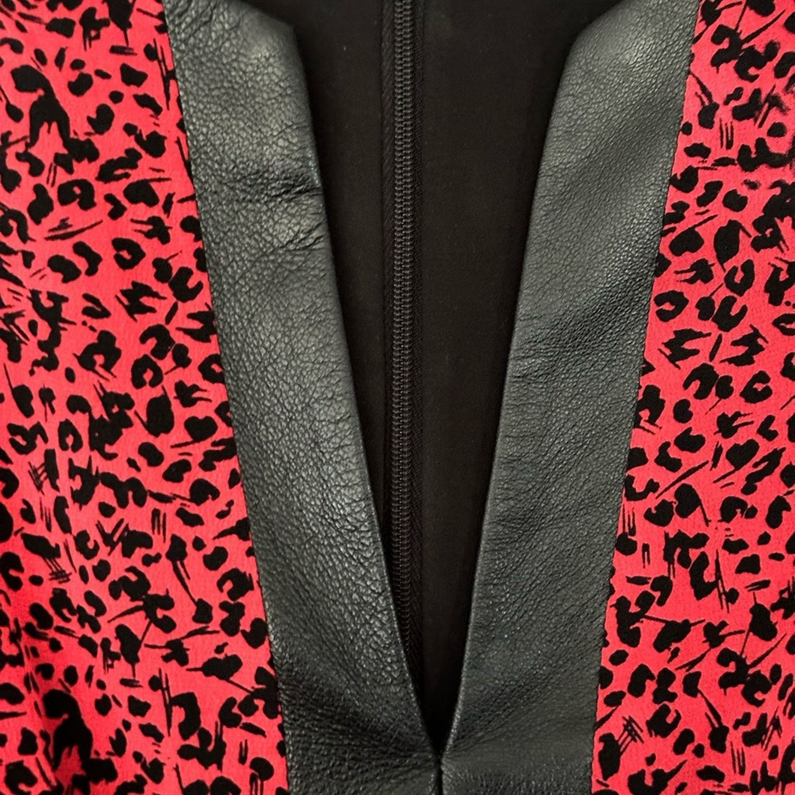 Nanette Lepore Nanette Lepore Dewey Decimal Leather-Trim Dress Size M / US 6-8 / IT 42-44 - 7 Thumbnail